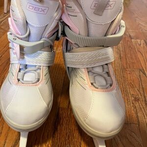 Kids Ice Skates - White and Pink